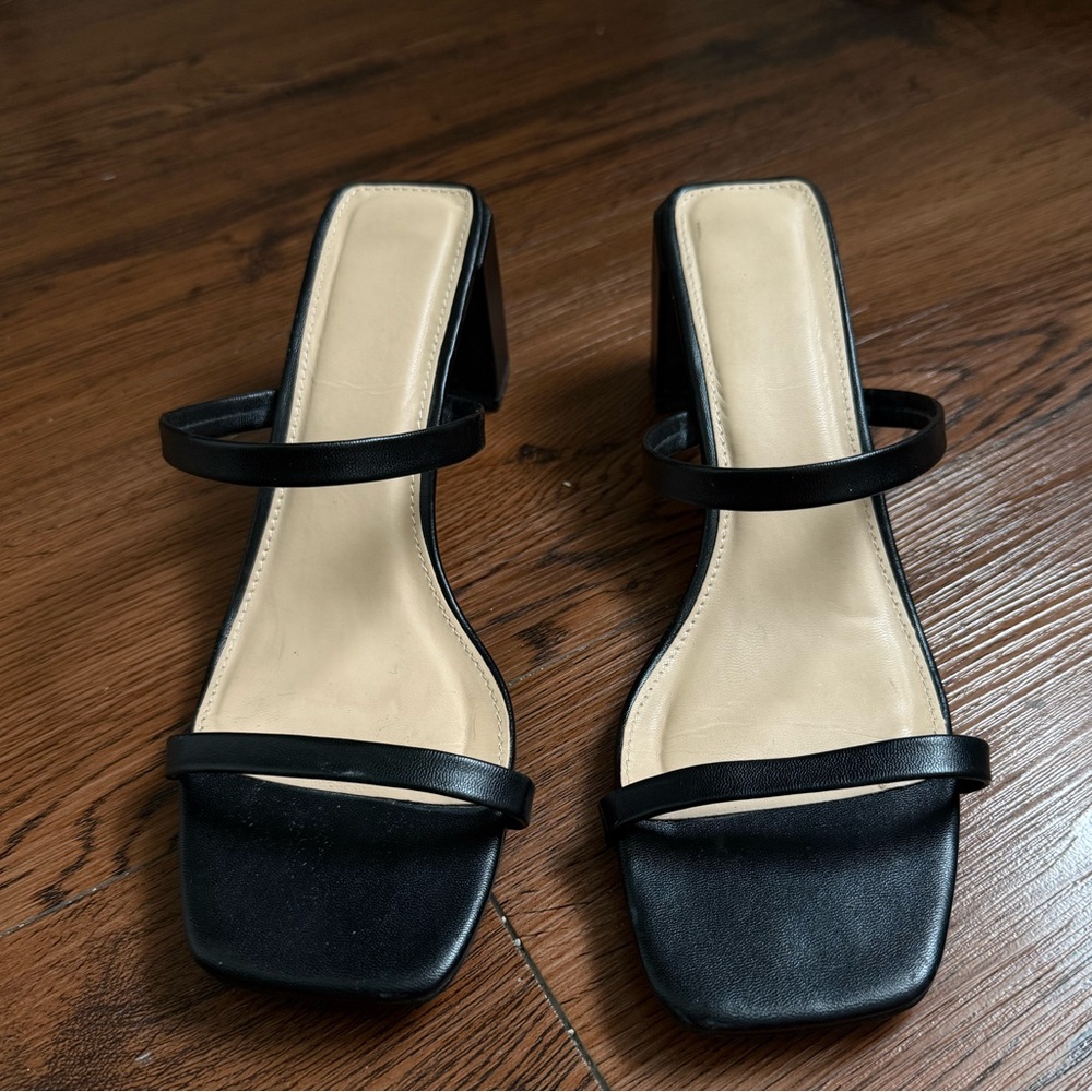 BOOHOO Black Heel Sandals